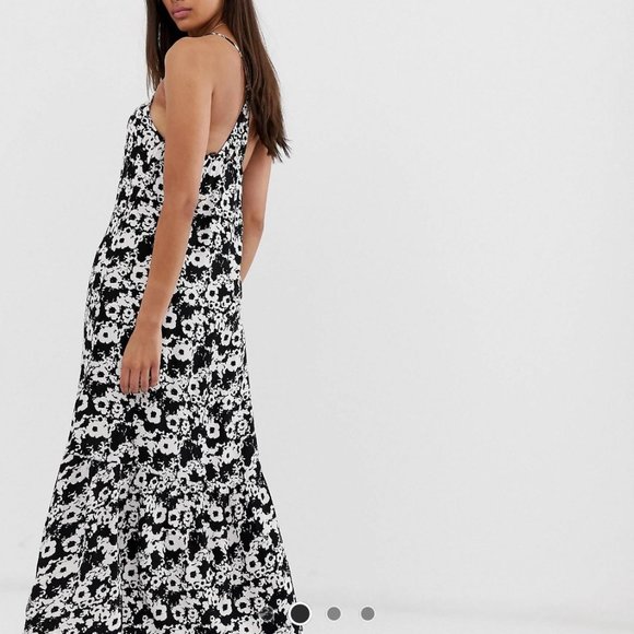 Superdry Floral Print Maxi Dress | Size 8 - Picture 5 of 7